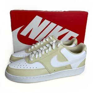 Nike Court Vision Low HM9862-200 Light Khaki White Tennis Gym Shoes Men 10 New